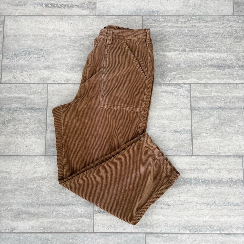Vtg Tommy Hilfiger Men’s Tan Corduroy Pants Size 38 X 30 Flat Front‎ Y2K Preppy